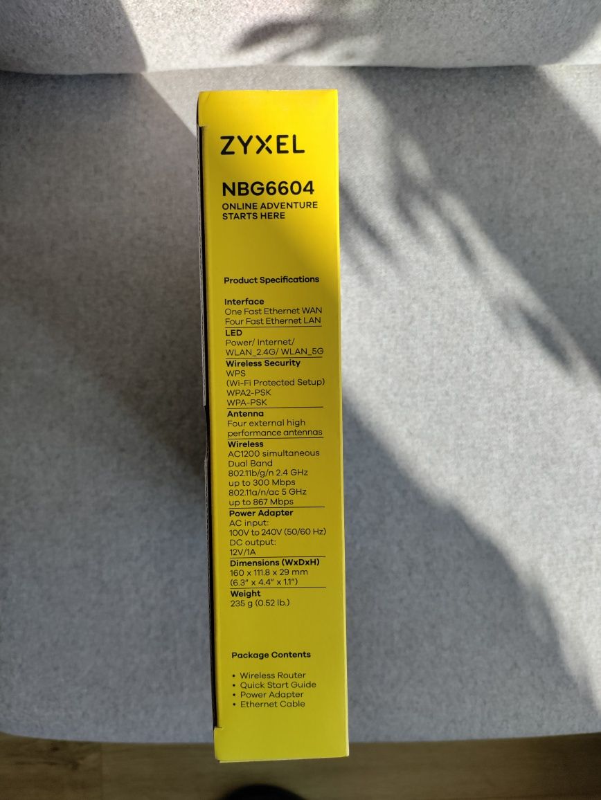 Router Zyxel NBG6604 (1200Mb/s a/b/g/n/ac) stan ideał