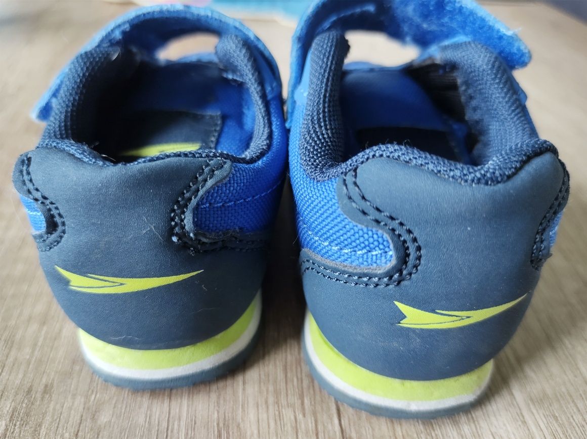 Buciki buty dziecięce sprandi typu "adidaski" 21 rozmiar niebieskie