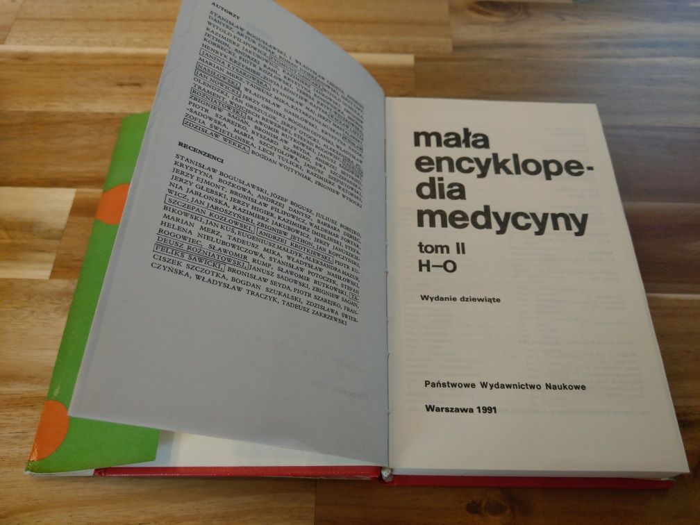 Mała encyklopedia medycyny tom II i III