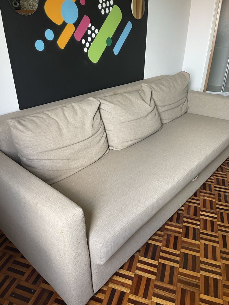 Sofá cama ikea bege