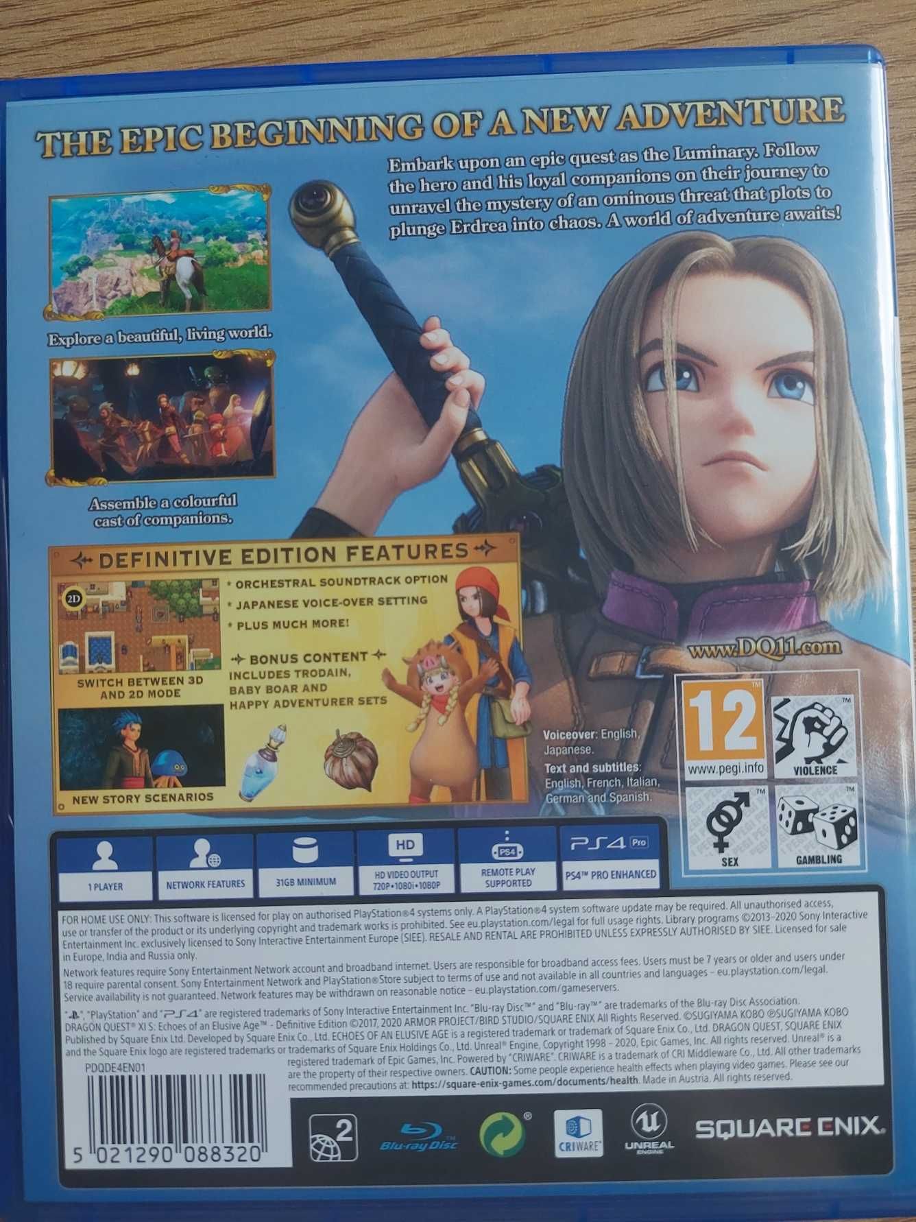 DRAGON QUEST XI S: Echoes of an Elusive Age – Definitive Edition (PS4)