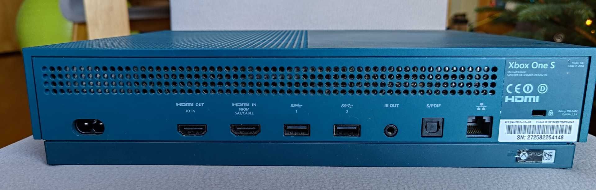 Xbox One S 500 GB Deep Blue edycja specjalna (FIFA 17) - super stan