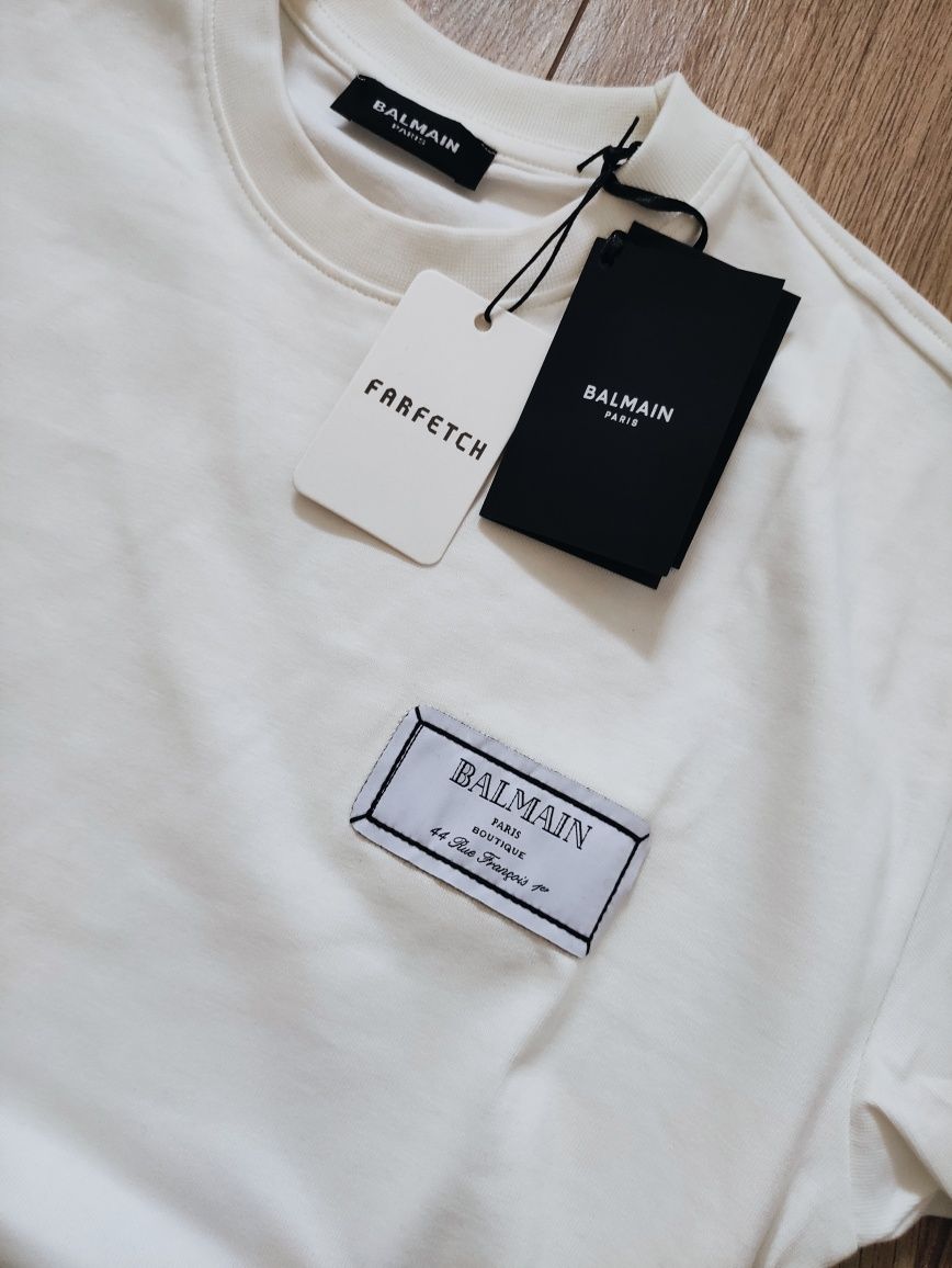 BALMAIN świetny T-shirt męski rozmiar S