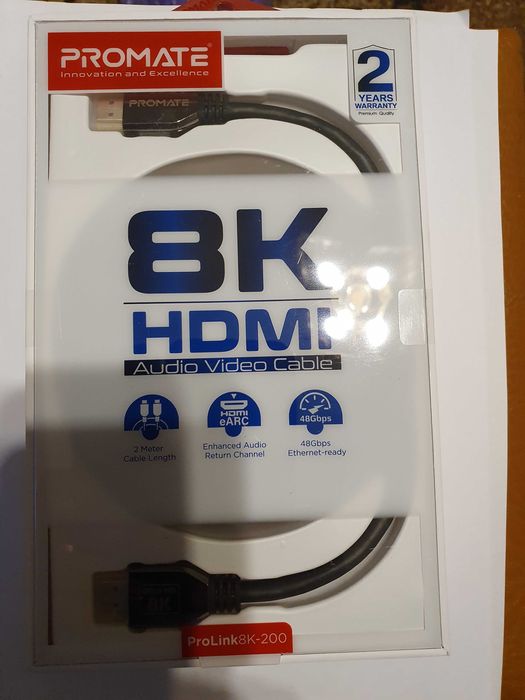 Кабель Promate ProLink8K-200 Black