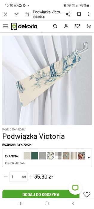 Podwiązka do zasłon