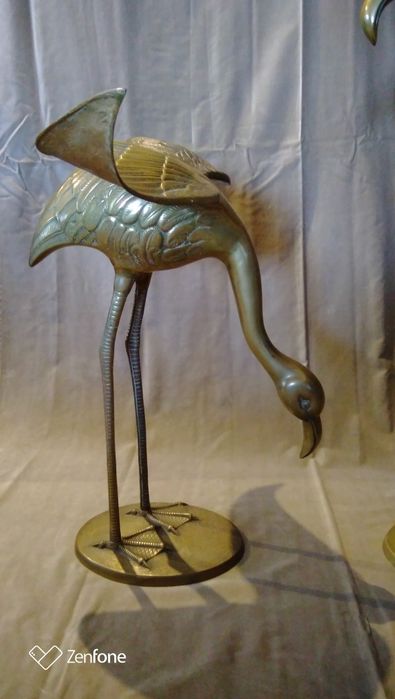 Aves decorativas em metal