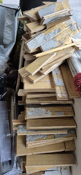 Parkiet drewniany dąb po demontażu 10m2