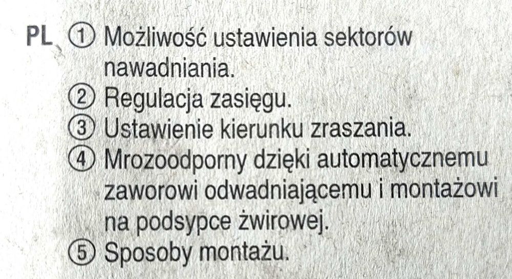 Zraszacz wynurzalny GARDENA S80/300 nowy