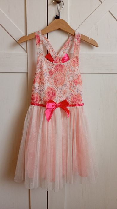 Sukienka tiulowa księżniczka kokarda rozmiar 110 cm