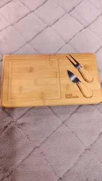 Deska do serów wykonana z bambusa NOWA