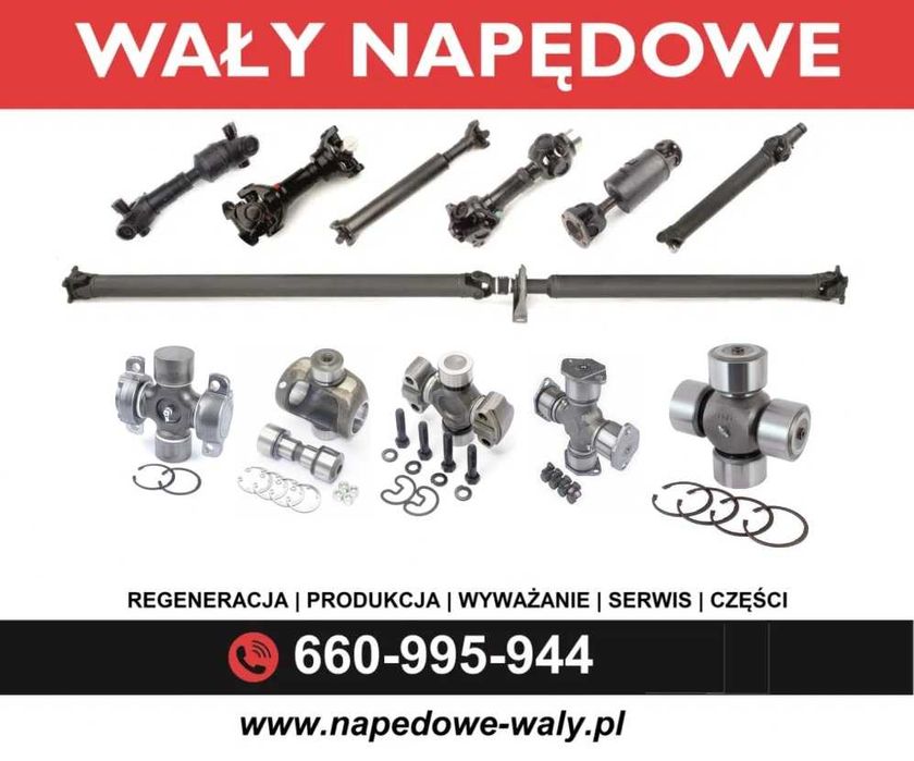 Wał napędowy, krzyżak, półoś JCB, 2CX 3CX, 4CX, XCMG, Ursus, Massey