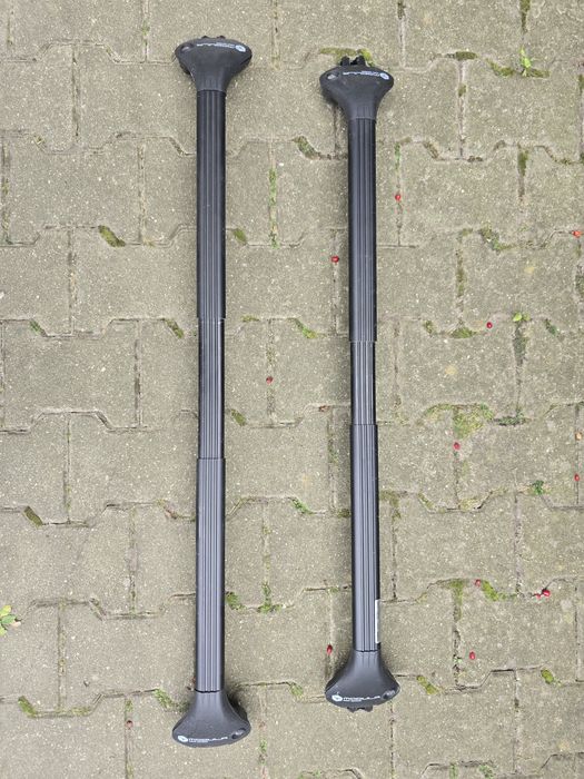 Bagażnik dachowy MODULA OVAL BAR czarny na reling zintegrowany