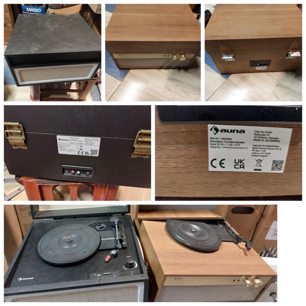 Gramofon walizkowy retro