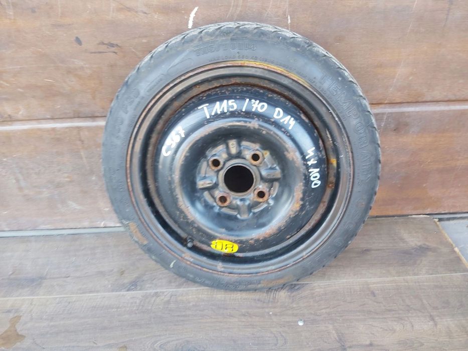 Toyota Yaris I 99 - 05 dojazdówka koło dojazdowe 4x100 14 115/70 D14