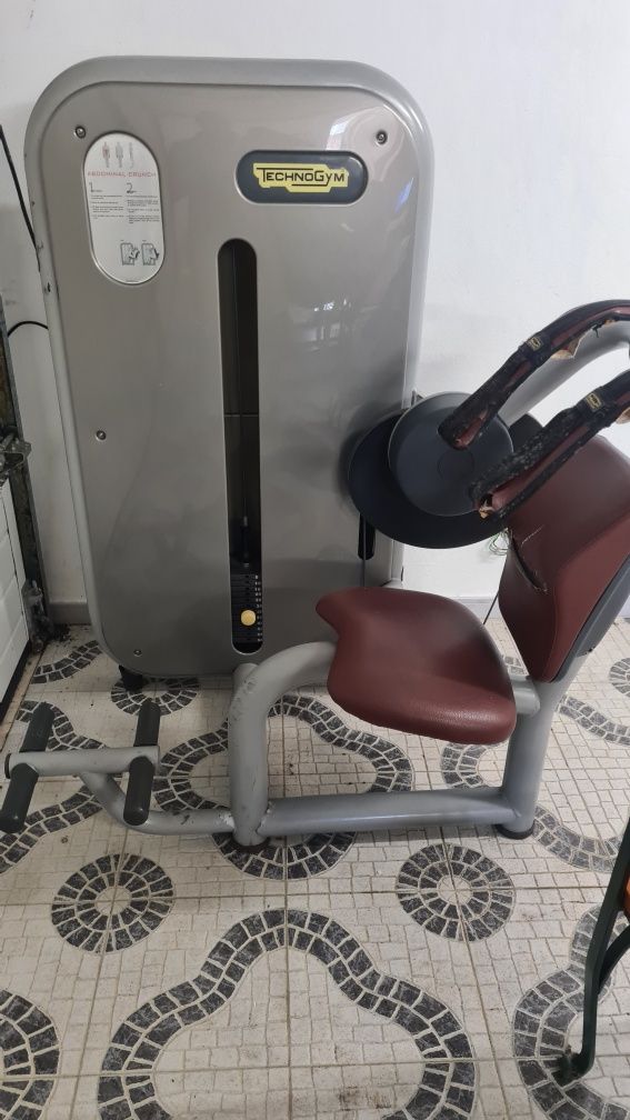 2 maquinas technogym abdominais e lombares