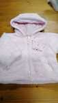 L/192 Różowa bluza niemowlęca ciepła Baby butt r. 50/56