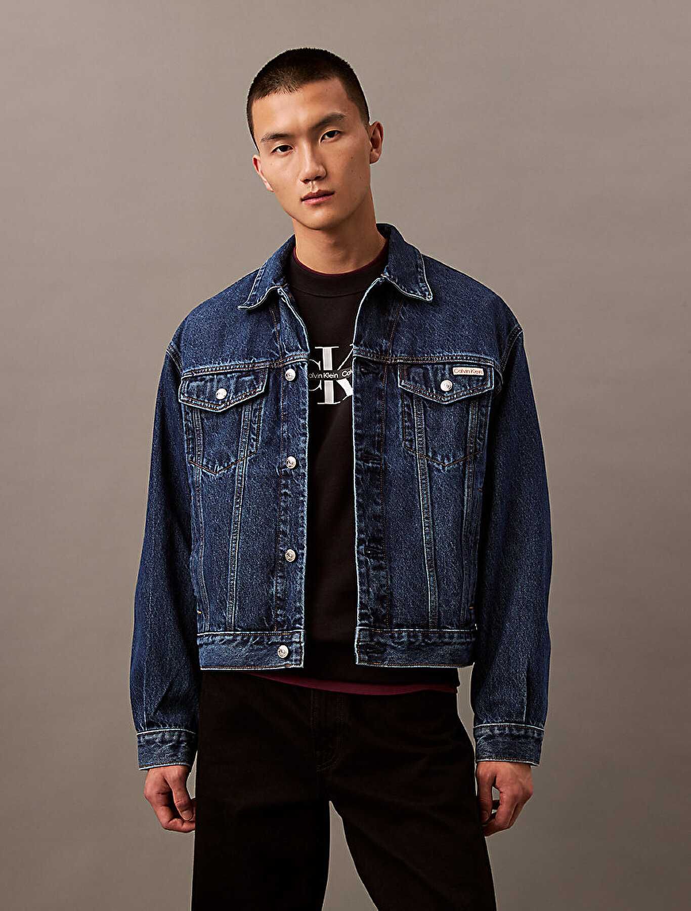 Calvin klein джинсовая куртка (ck 90s trucker jacket) c америки m,l,xl