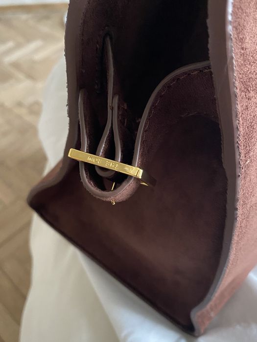 Жіноча сумка коричнева замша нова велика сумка the row