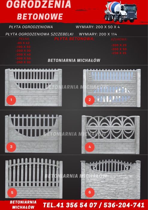 Ogrodzenia Betonowe Płot Betonowy Producent