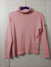 Golf sweterek różowy damski M