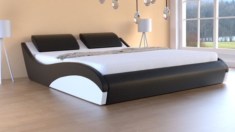 Łóżko z pojemnikiem i materacem Premium 200x200