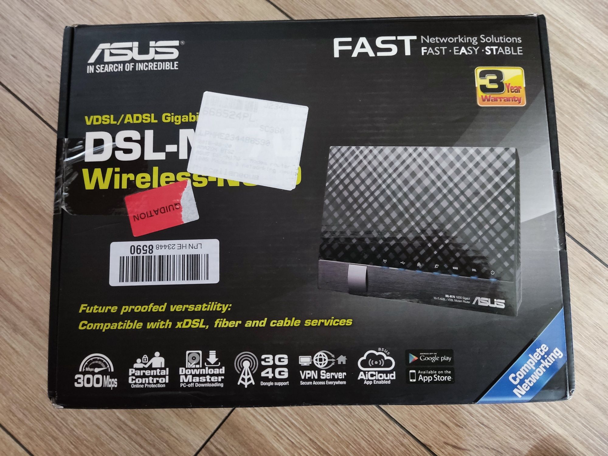 Router ASUS z 2xUSB