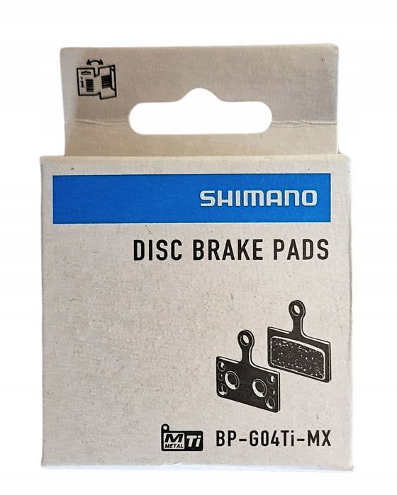 Klocki Shimano G04TI Metaliczne BOX Oryginał