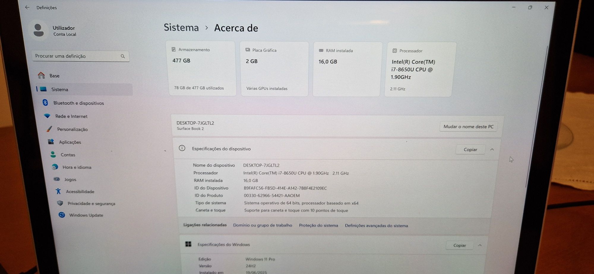 Microsoft Surface Book 2 Intel Core i7