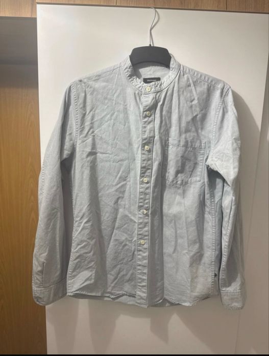 Koszula Matinique stójka, jasnoszara, elegancka, rozmiar S