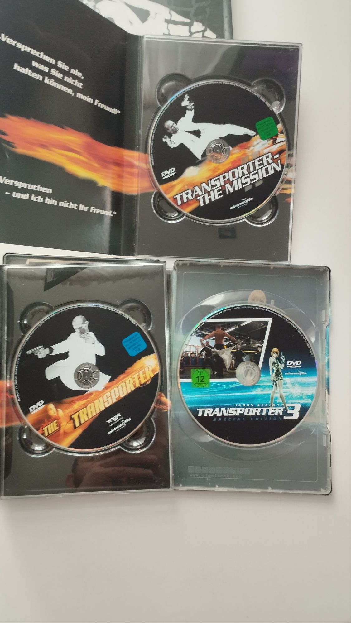 Filmy DVD Transporter 1,2,3