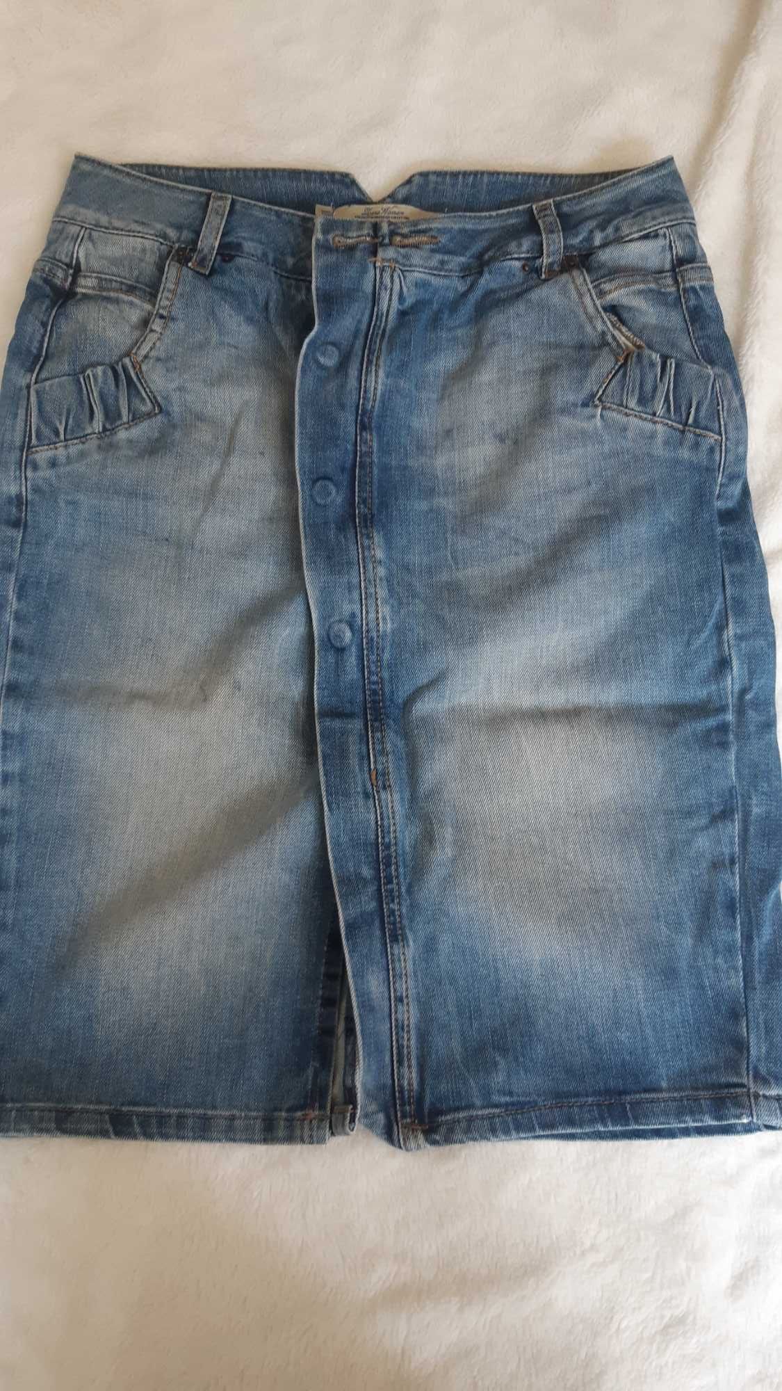 Spodniczka jeans rozm firmy zara