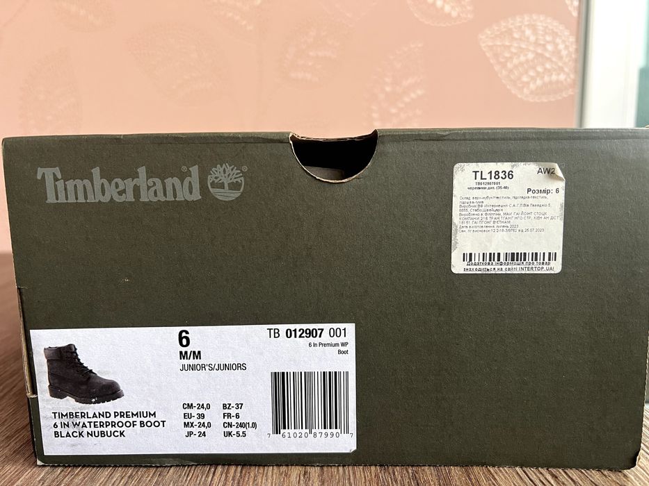 Черевики Timberland, 39 розмір.