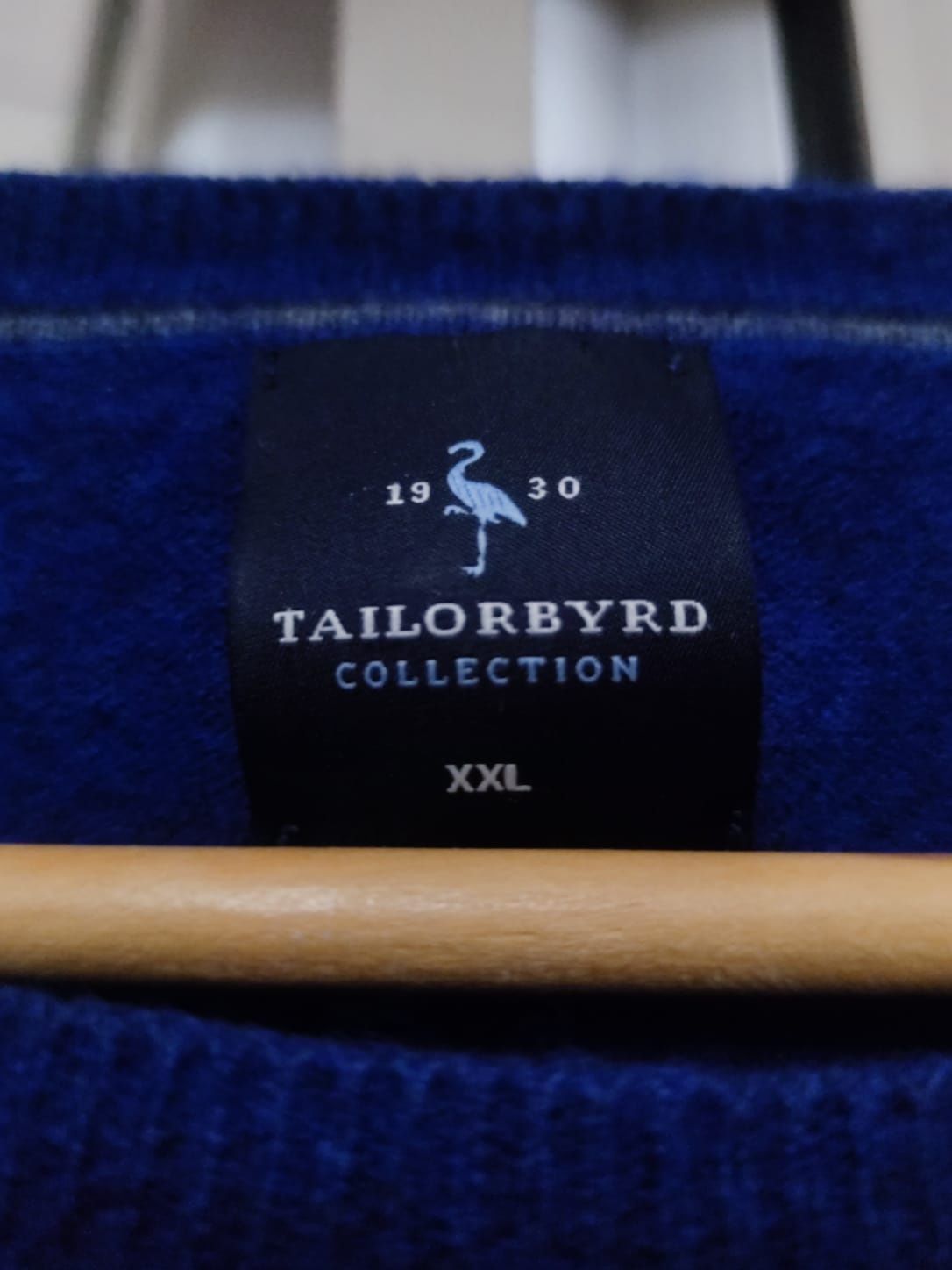 Sweter klasyczny Tailorbyrd XXL męski oversize przewiewny granatowy ni