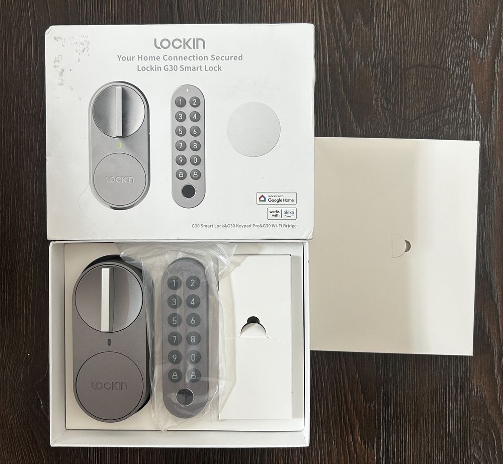 Розумний дверний замок Lockin G30, безключовий доступ, відбиток пальця