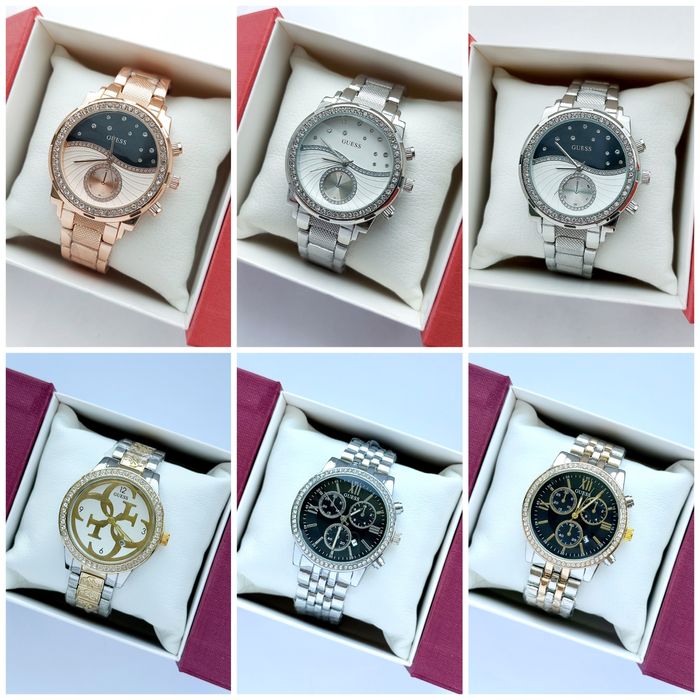 Наручний годинник жіночий Guess в 7 різновидах