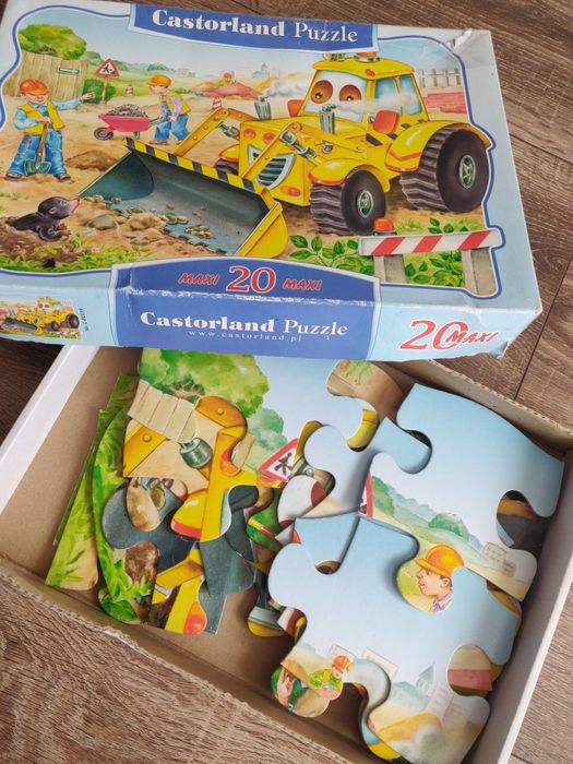Макси-пазл Бульдозер Castorland Puzzle 20 деталей