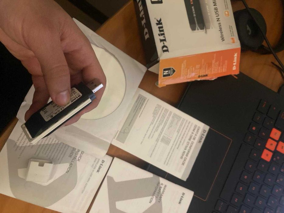 Adaptador WIFI D-Link "DWA-140" 300Mbps