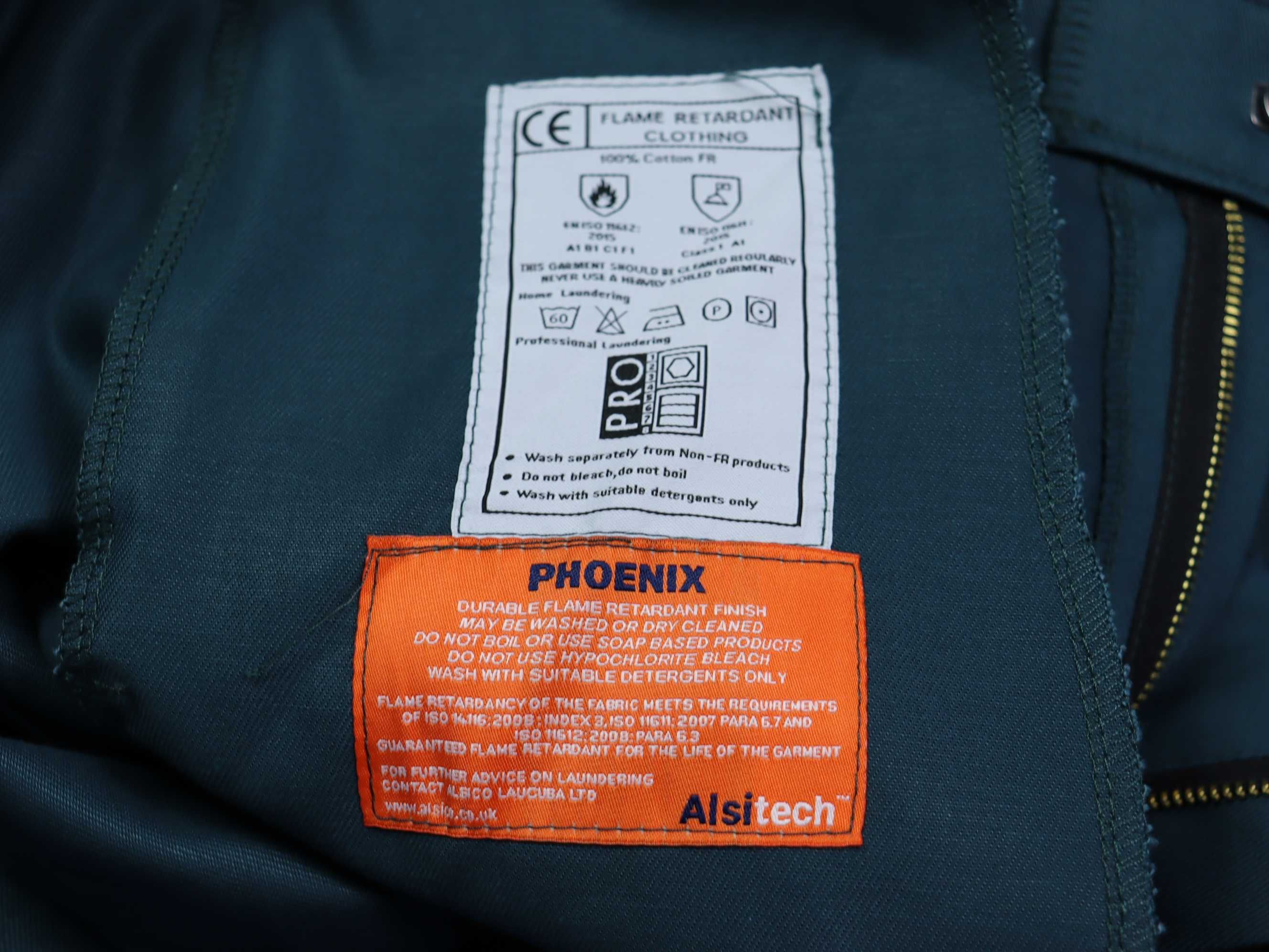 Alsico Phoenix spodnie robocze ochronne trudnopalne ognioodporne W40