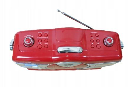 Auna Radio RCD-70 bombox retro CD USB zegar budzik