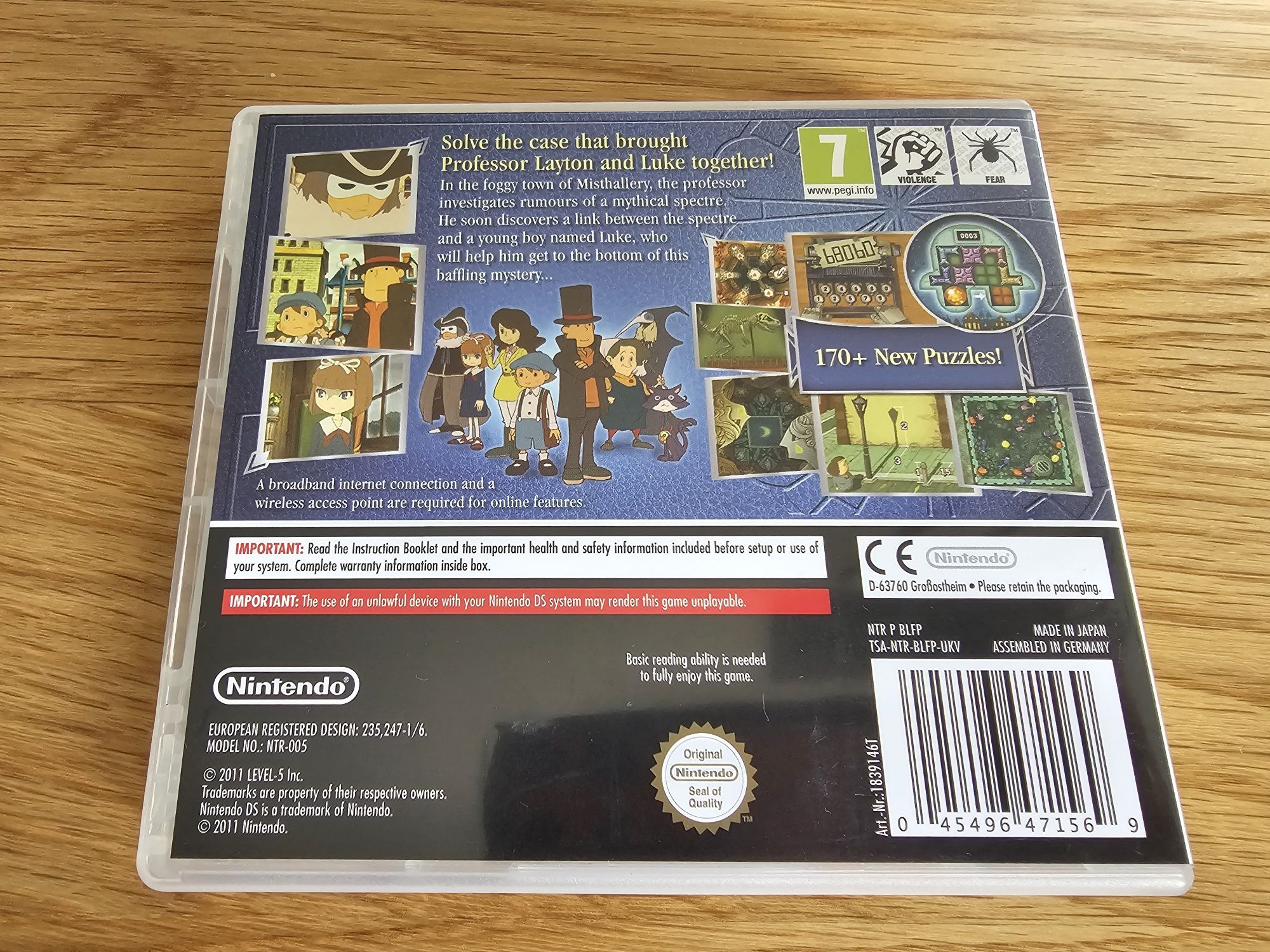 Professor Layton and The Spectre's Call Nintendo DS
