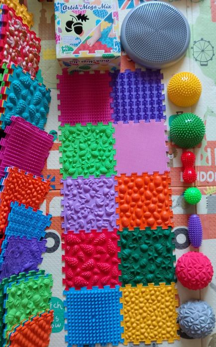 Масажний пазл, килимок ортек коврик пазли ортопедичні