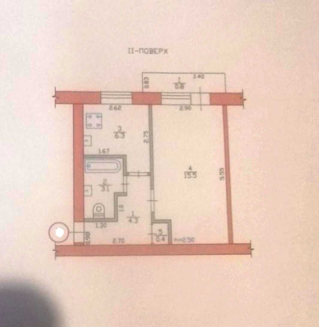 Продам 1-к квартиру на Строителей (Фрунзе), смт. Слобожанское/Днепр