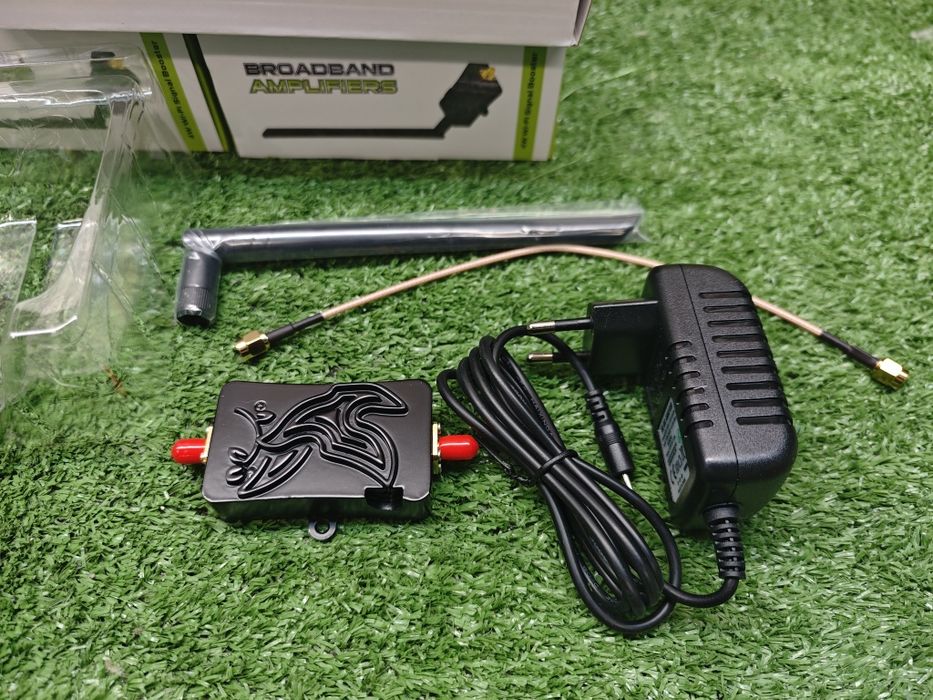 Wzmacniacz sygnału wi-fi 4w np. echosady łodzi zanętowej