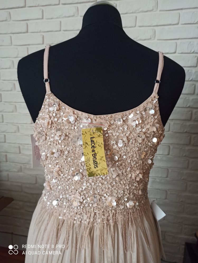 Sukienka na wesele  Lace&Beads tiulowa midi 38 M poprawiny sylwester