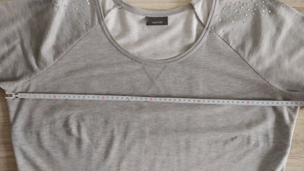 Szara bawełniana sukienka C&A xl duży rozmiar