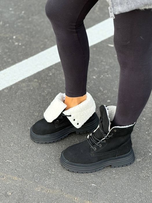 Жіночі зимові черевики з натуральної замші (р.36-40)