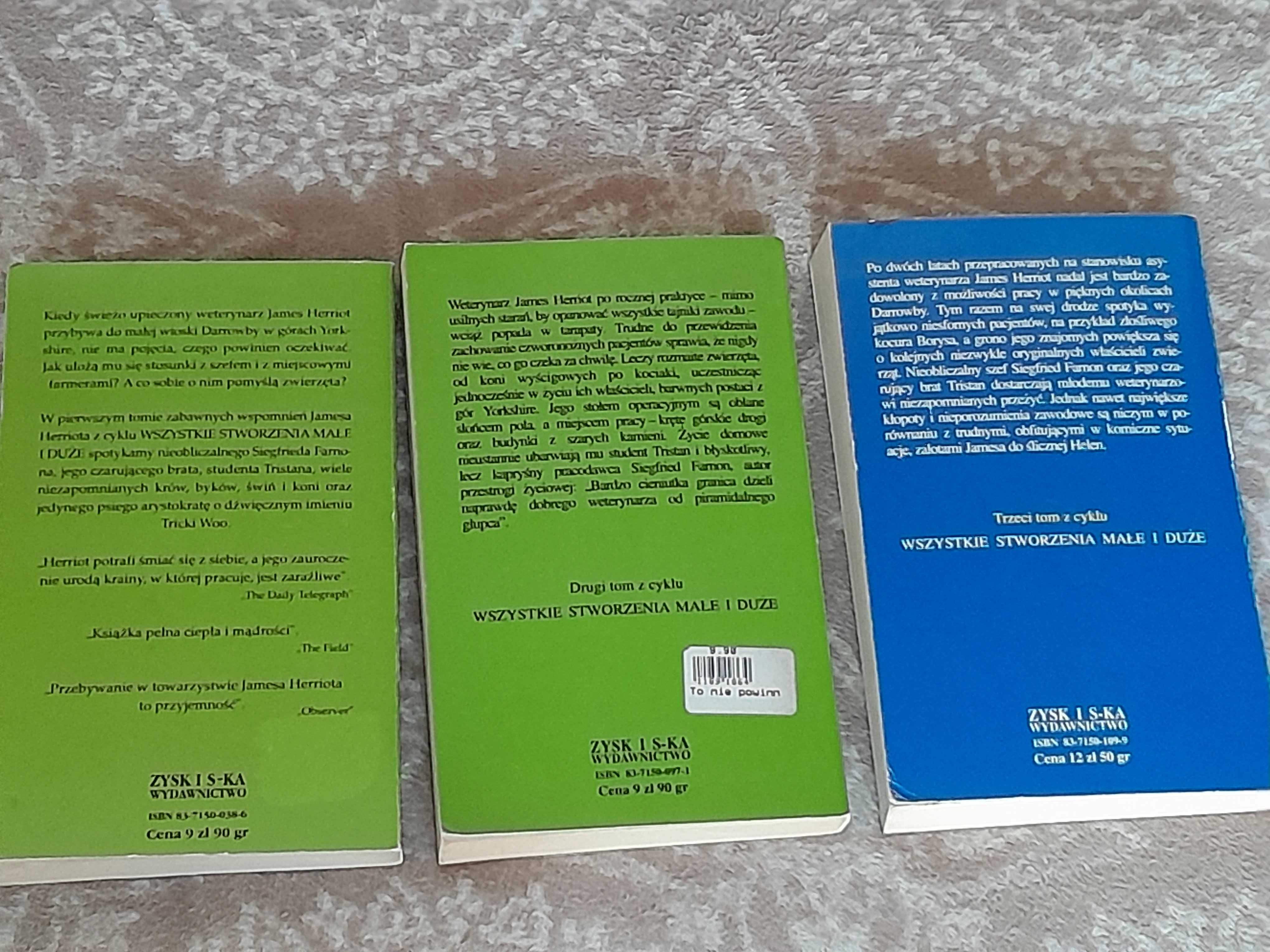 Nie budźcie zmęczonego weterynarza James Herriot zestaw 3 książki