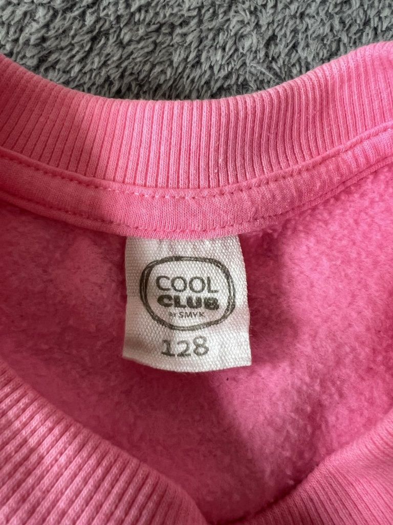 Bluza dziewczęca neonowa rozowa dla dziewczynki słodka Cool Club SMYK