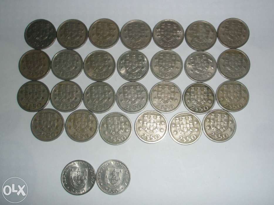 Moedas de 2$50