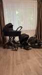Коляска Cybex Priam 4.0 Sepia Black шасі Rosegold 3в1  Сайбекс Пріам